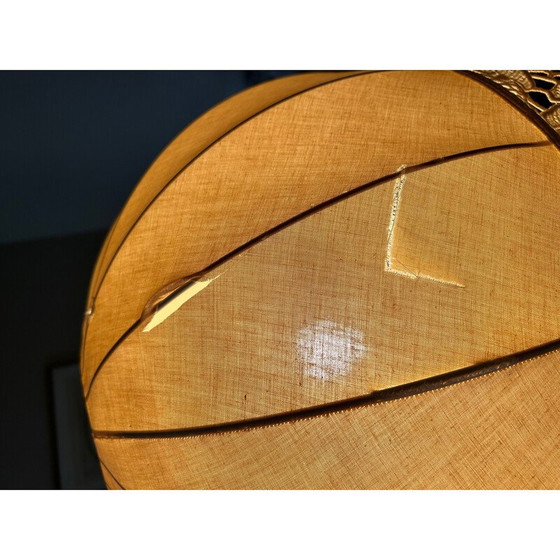 Image 1 of Vintage turned wood lamp, 1970