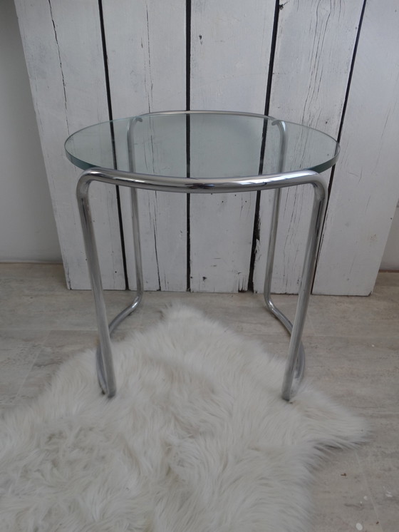 Image 1 of Dutch originals table with chrome tube.