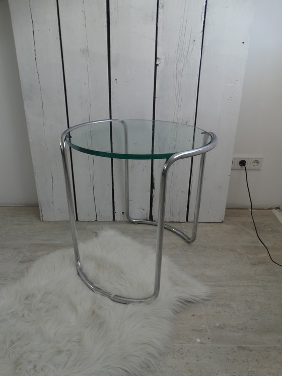 Image 1 of Dutch originals table with chrome tube.