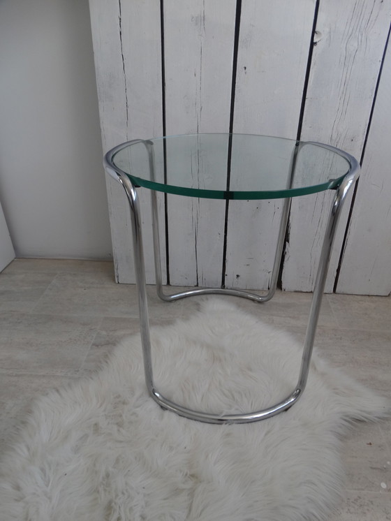 Image 1 of Dutch originals table with chrome tube.