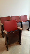 4x Vintage cinema chair