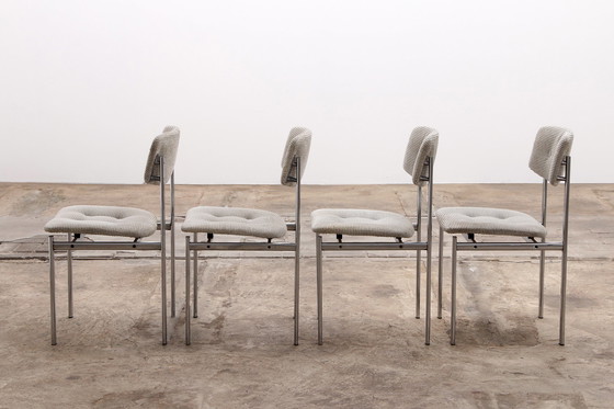 Image 1 of Table de salle à manger en verre Gavina Knoll avec chaises