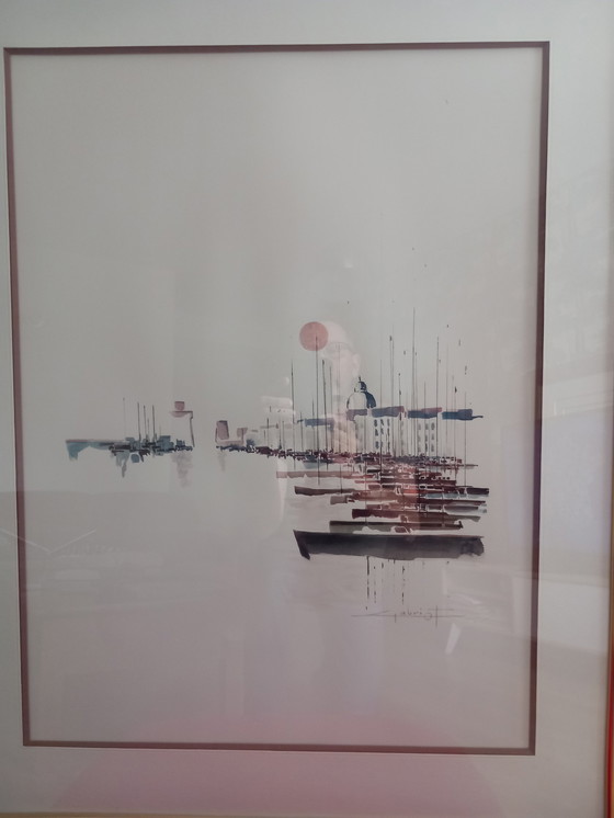 Image 1 of Alain Gabriot - Aquarelle de la Rochelle