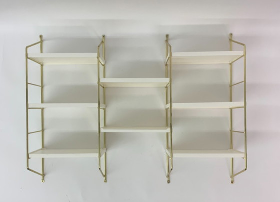 Image 1 of Danish metal wall unit, 1970’s