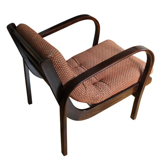 Image 1 of Pair of vintage armchairs by Kropacek and Kozelka for Interier Praha, Czechoslovakia 1950s