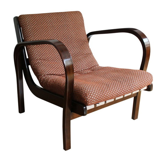 Image 1 of Pair of vintage armchairs by Kropacek and Kozelka for Interier Praha, Czechoslovakia 1950s