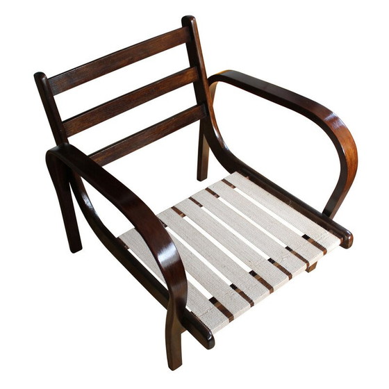 Image 1 of Pair of vintage armchairs by Kropacek and Kozelka for Interier Praha, Czechoslovakia 1950s