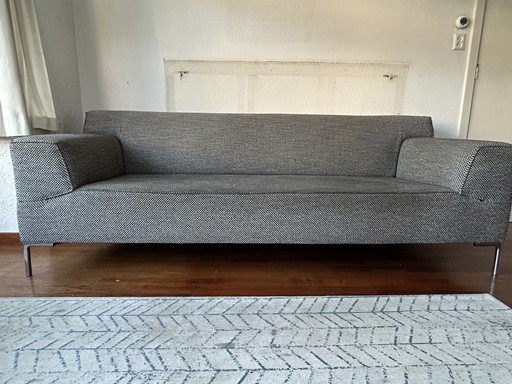 Design On Stock Bloq Three Seater Sofa With Footstool