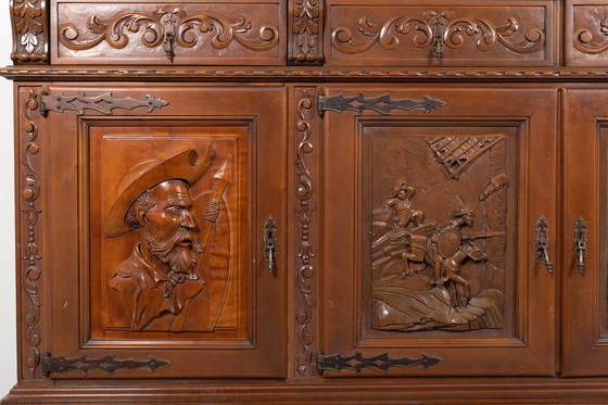 Image 1 of Armoire artisanale unique - "Don Quichotte".