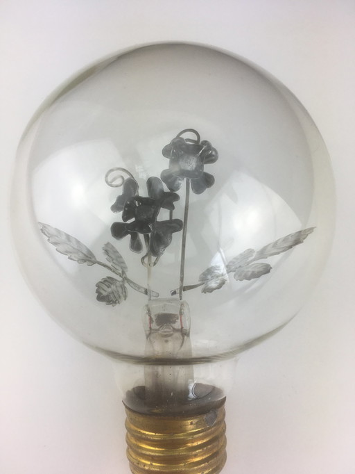 Aerolux gas discharge lamp with flowers and leaves