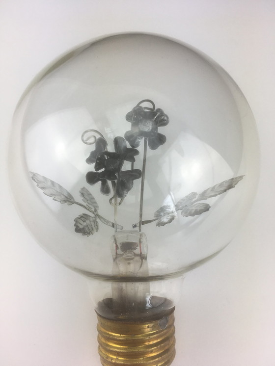 Image 1 of Aerolux gas discharge lamp with flowers and leaves