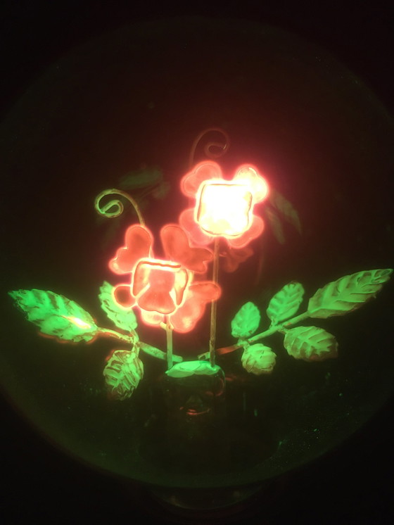 Image 1 of Aerolux gas discharge lamp with flowers and leaves