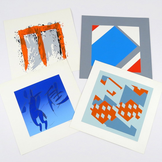 Image 1 of Set of 9 Dutch prints, 1980s