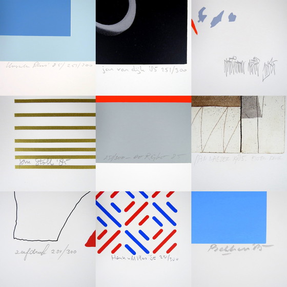 Image 1 of Set of 9 Dutch prints, 1980s