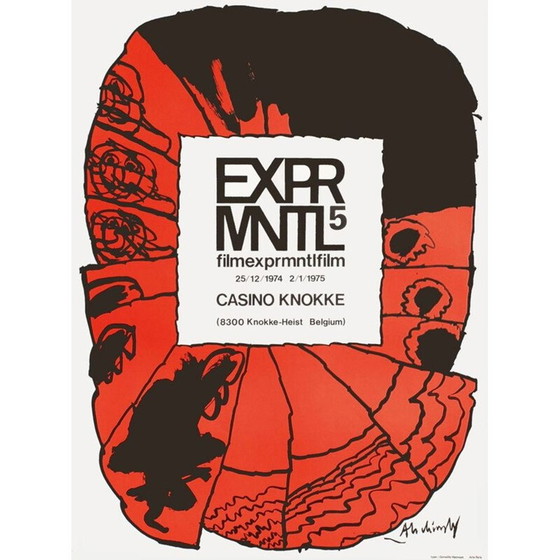 Image 1 of Vintage experimental film by Pierre Alechinsky, 1975