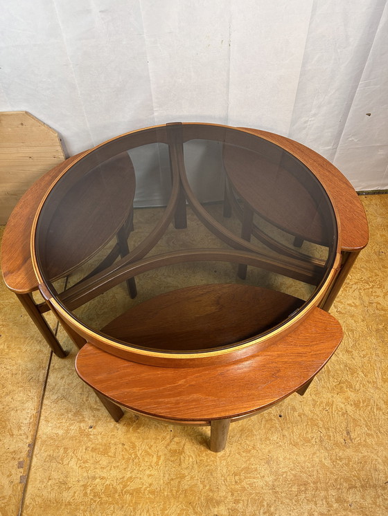 Image 1 of Mid Century Retro Vintage Teak Trinity Coffee Table By Nathan 1960 
