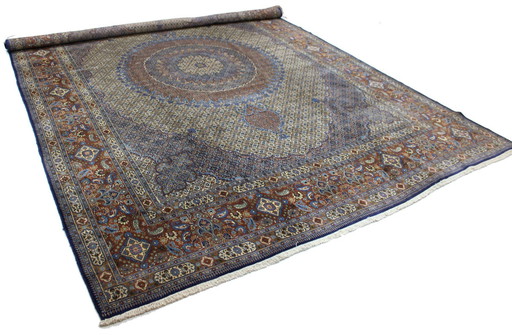 Original Hand-Knotted Persian Carpet Moud Fine Xxl Size 482 X 338 Cm Top Condition