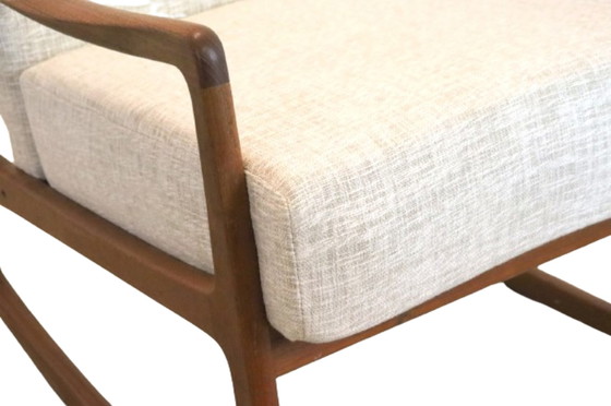 Image 1 of Ole Wanscher for France & Son FD160 rocking chair armchair 'Ulfborg' vintage
