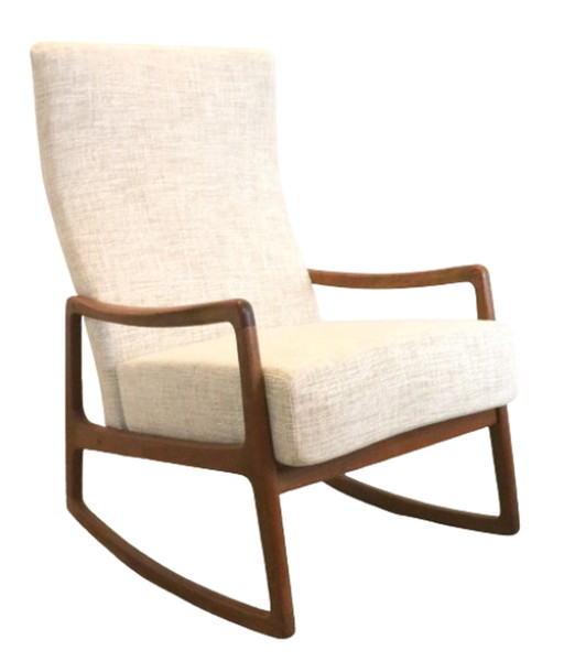 Ole Wanscher for France & Son FD160 rocking chair armchair 'Ulfborg' vintage