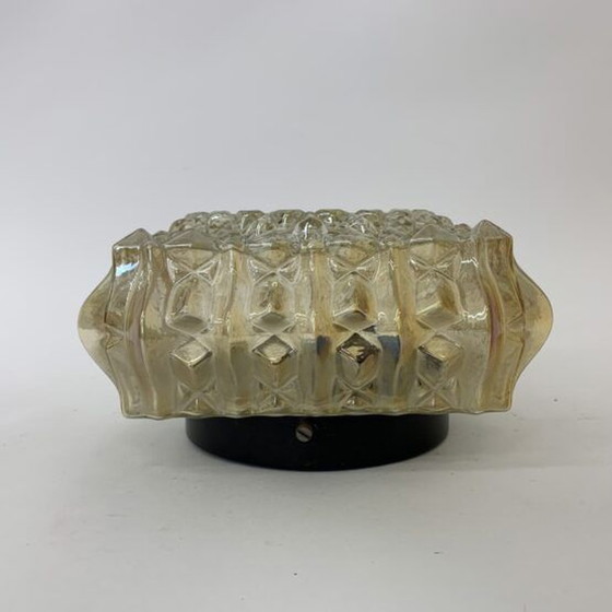 Image 1 of Glass Ceiling/Wall Lamp Sconce, Mid-Century Design, 1970s