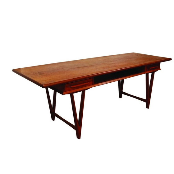 Image 1 of Vintage teak coffee table model 32 by E.W.Bach for Mobelfabrikken Toften, Denmark 1960.