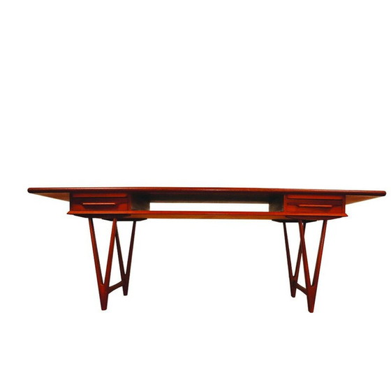 Image 1 of Vintage teak coffee table model 32 by E.W.Bach for Mobelfabrikken Toften, Denmark 1960.