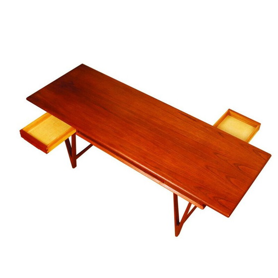 Image 1 of Vintage teak coffee table model 32 by E.W.Bach for Mobelfabrikken Toften, Denmark 1960.