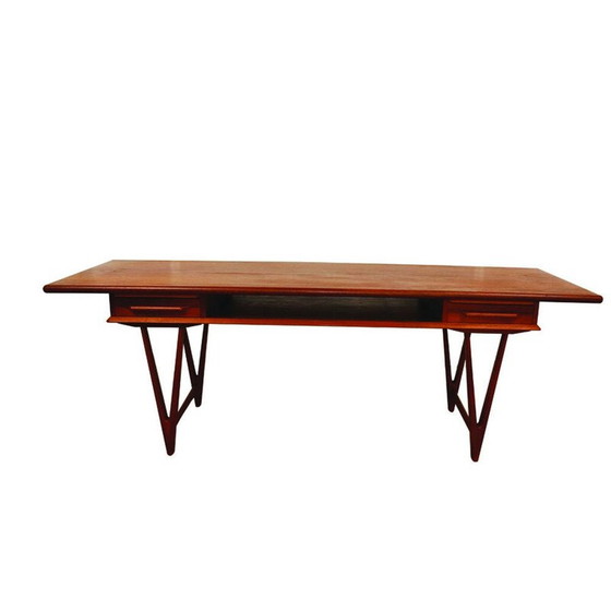 Image 1 of Vintage teak coffee table model 32 by E.W.Bach for Mobelfabrikken Toften, Denmark 1960.
