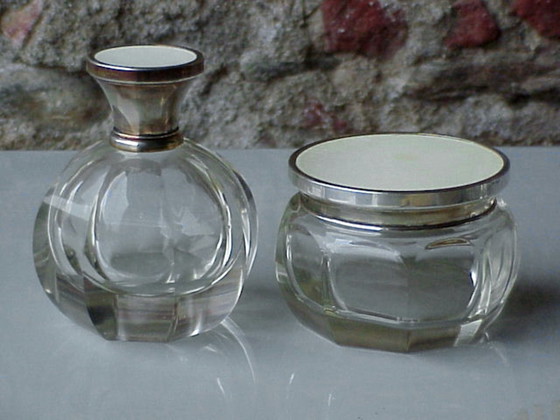 Image 1 of Elegante conjunto de tocador Seguso Italy Design Décò años 30 en vidrio