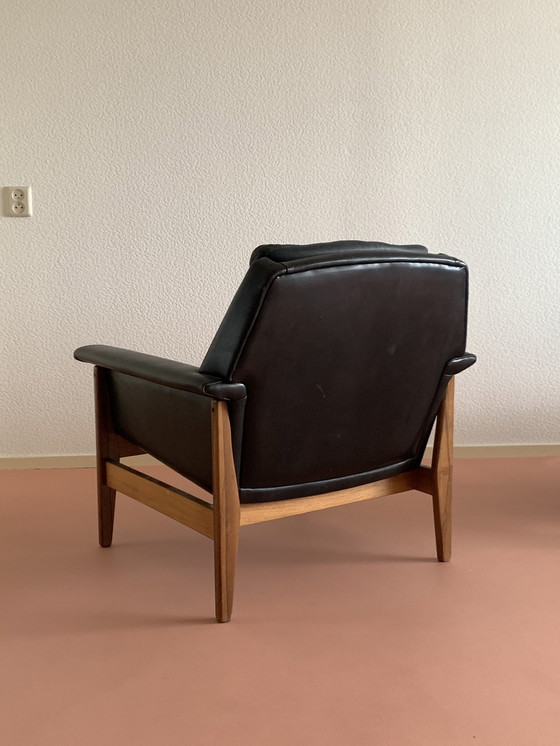 Image 1 of Upper Camp Sofa And Armchair In Rosewood And Leather