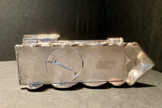 Image 1 of Silver plated Money Box Locomotive