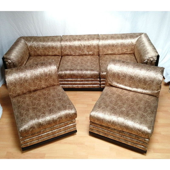 Image 1 of Vintage silk modular sofa by Pierre Cardin, 1970-1980s