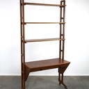 Armoire ouverte/ bibliothèque/ penderie vintage des années 1960 avec 1 tiroir, 3 étagères