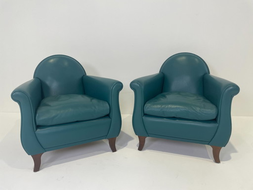 2x Poltrona Frau Lyra armchair