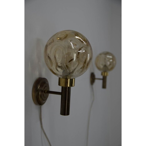 Pair of vintage wall lamps, Denmark 1970s
