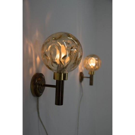 Image 1 of Pair of vintage wall lamps, Denmark 1970s