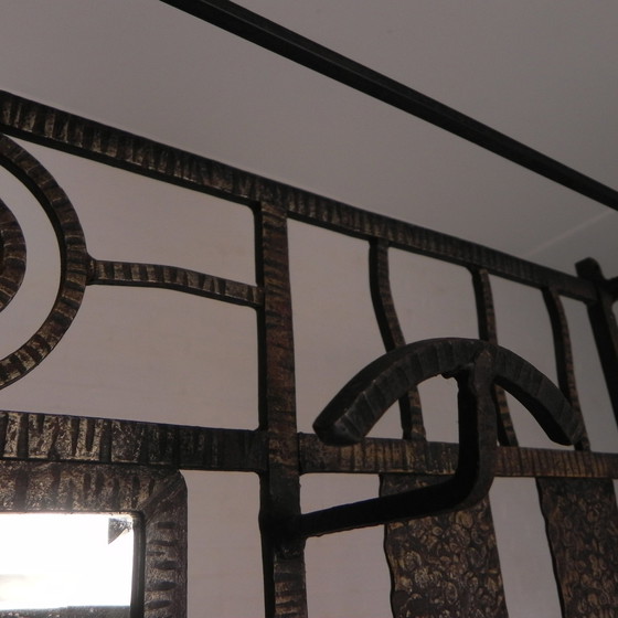 Image 1 of Large Standing Art Deco Wall Coat Rack, 1930s