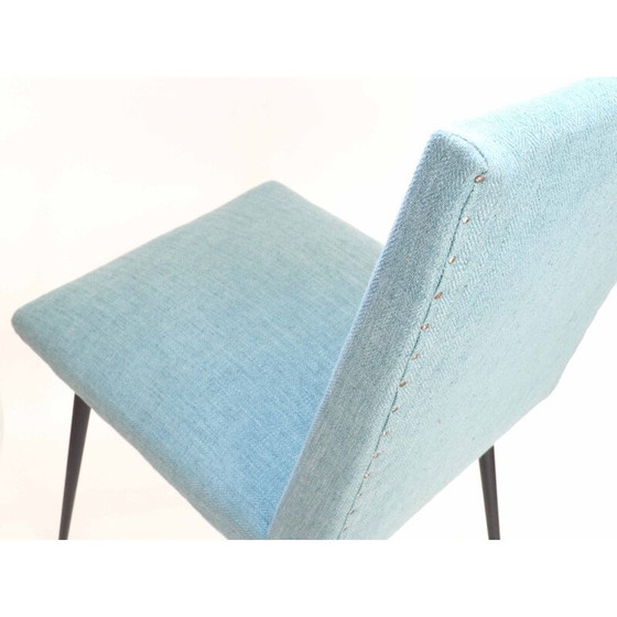 Image 1 of Vintage foam-covered wooden chair, 1960