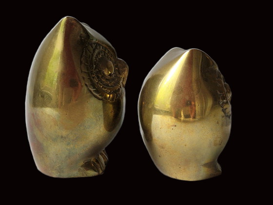 Image 1 of Caravell Design - Two Vintage Brass Owls