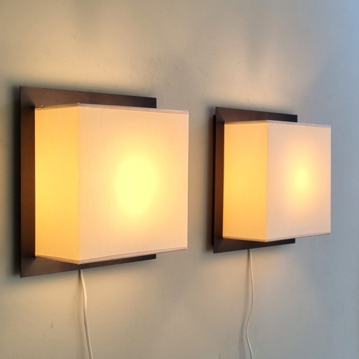 2x Lampes murales design belge