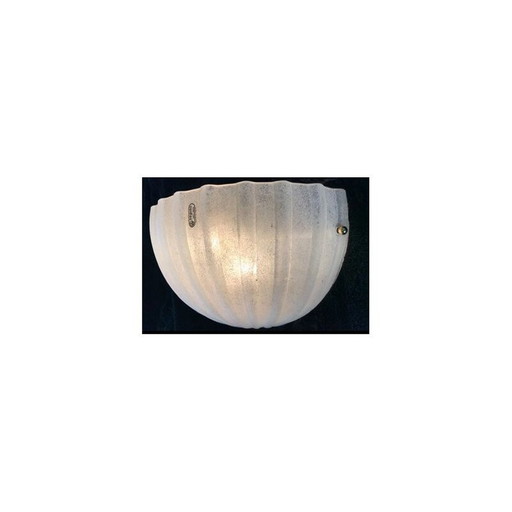 Pair of vintage Seguso wall lamps in Murano glass, 1990s