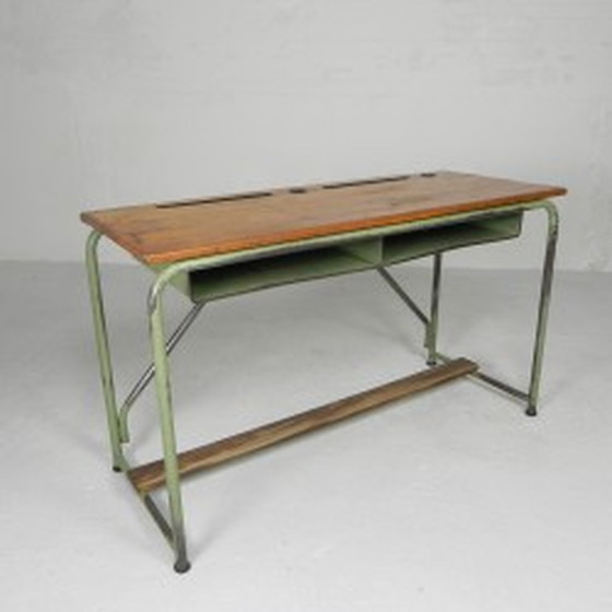 Image 1 of Bureau industriel, pupitre, table d'appoint - années 1950