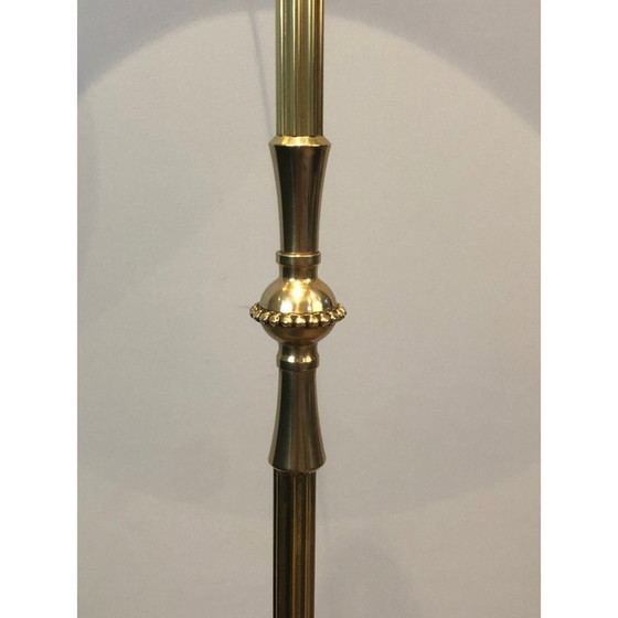 Image 1 of Vintage brass floor lamp, 1940