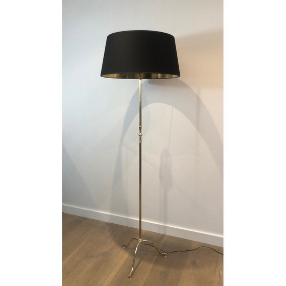 Image 1 of Vintage brass floor lamp, 1940