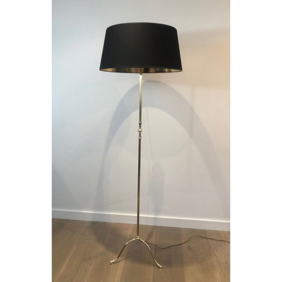 Image 1 of Vintage brass floor lamp, 1940