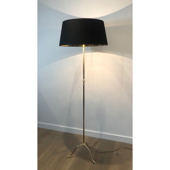 Image 1 of Vintage brass floor lamp, 1940