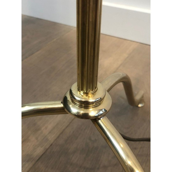 Image 1 of Vintage brass floor lamp, 1940