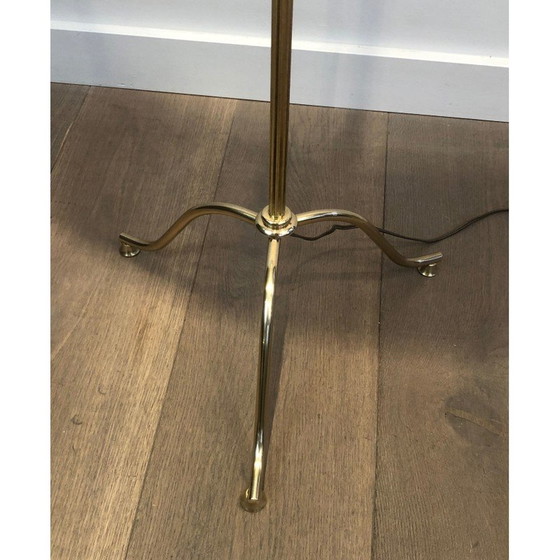 Image 1 of Vintage brass floor lamp, 1940
