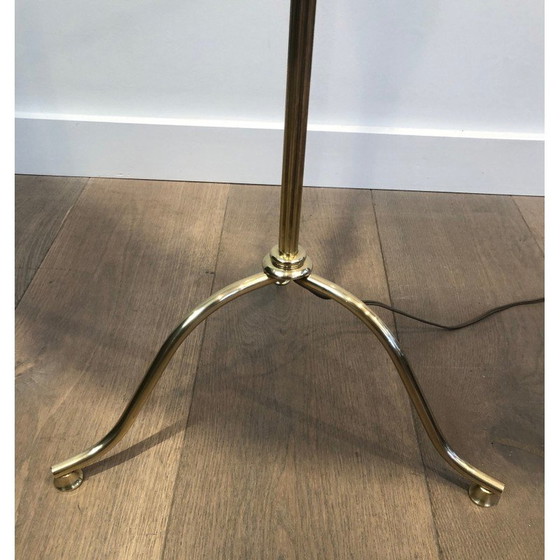 Image 1 of Vintage brass floor lamp, 1940