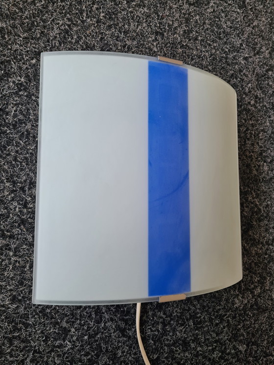 Image 1 of Lámpara de pared de vidrio esmerilado macizo. Bélgica